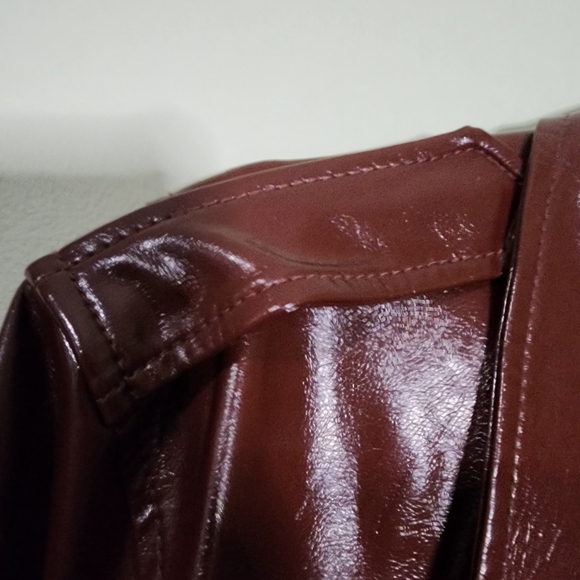 NWOT Nine West chocolate biker jacket size XL motorcycle jacket - Picture 9 of 13